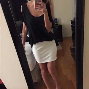 Bailey44 white mini skirt Small